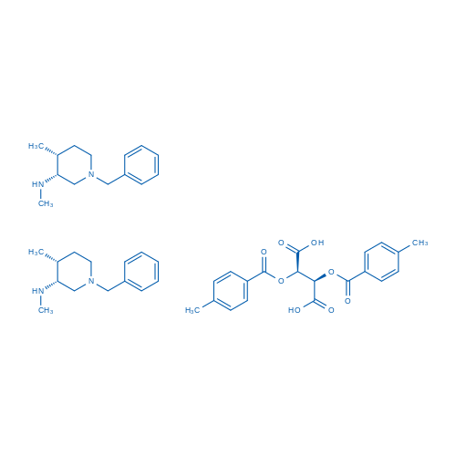 (3R,4R)-N,4-二甲基-1-(苯基甲基)-3-氨基哌啶-半-(2R,3R)-2,3-双[(4-甲基苯甲酰基)氧基]丁二酸盐