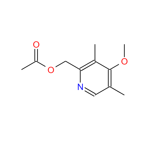 2-(乙酰氧基甲基)-4-甲氧基-3,5-二甲基吡啶