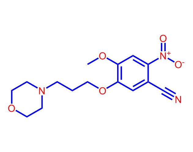 2-硝基-4-甲氧基-5-(3-吗啉丙氧基)苯甲腈675126-26-8