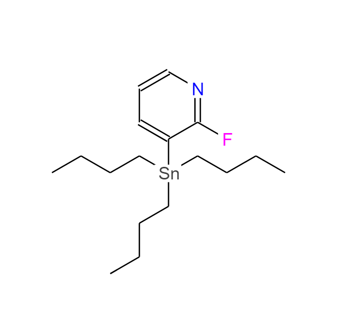 2 -氟- 3 -(三正丁基锡)吡啶