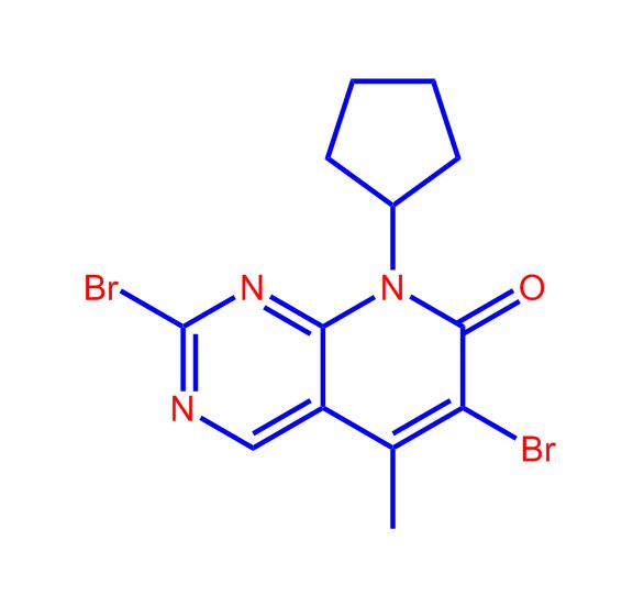 2,6-二溴-8-环戊基-5-甲基吡啶并[2,3-d]嘧啶-7(8H)-酮1415560-29-0