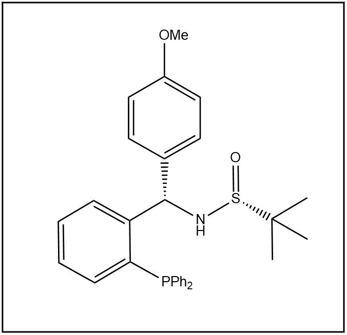 S(R)]-N-[(S)-[2-(二苯基膦)苯基](4-甲氧基苯基)甲基]-2-叔丁基亚磺酰胺 1616688-62-0