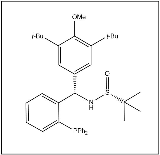 S(R)]-N-[(S)-(3,5-双叔丁基-4-甲氧基苯基)[2-(二苯基膦)苯基]甲基]-2-叔丁基亚磺酰胺 1616688-63-1