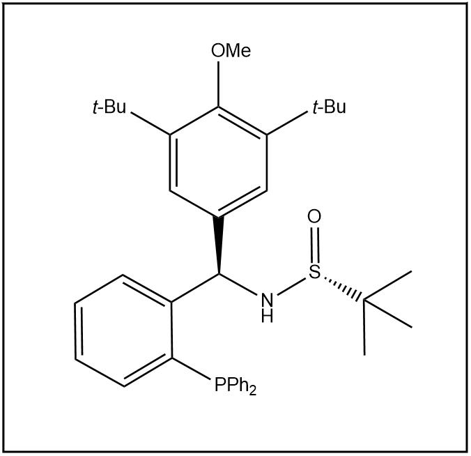 S(R)]-N-[(R)-(3,5-双叔丁基-4-甲氧基苯基)[2-(二苯基膦)苯基]甲基]-2-叔丁基亚磺酰胺