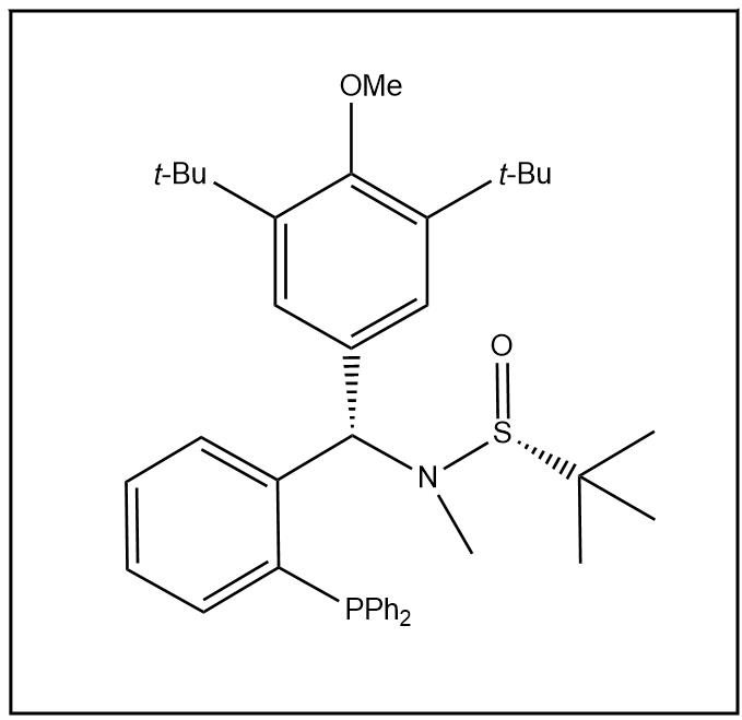 S(R)]-N-[(S)-(3,5-双叔丁基-4-甲氧基苯基)[2-(二苯基膦)苯基]甲基]-N-甲基-2-叔丁基亚磺酰胺 2454167-25-8