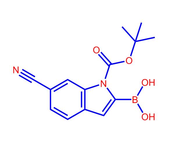 1-Boc-6-氰基吲哚-2-硼酸913835-67-3