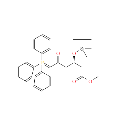 (3R)-叔丁基二甲硅氧基-5-氧代-6-三苯基膦烯己酸甲酯