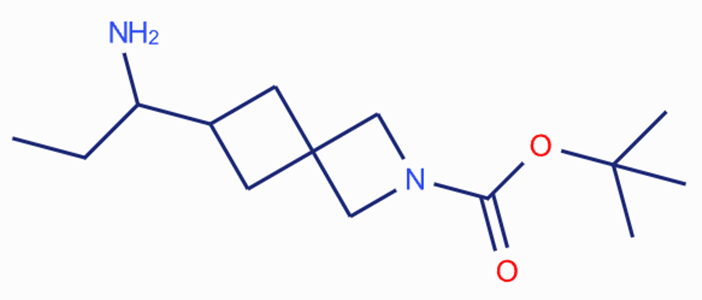 tert-butyl 6-(1-aminopropyl)-2-azaspiro[3.3]heptane-2-carboxylate