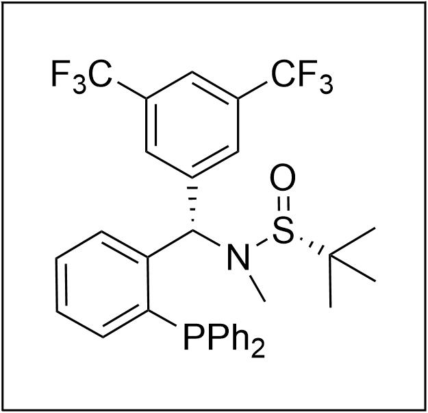 S(R)]-N-[(S)-[3,5-双(三氟甲基)苯基][2-(二苯基膦)苯基]甲基]-N-甲基-2-叔丁基亚磺酰胺