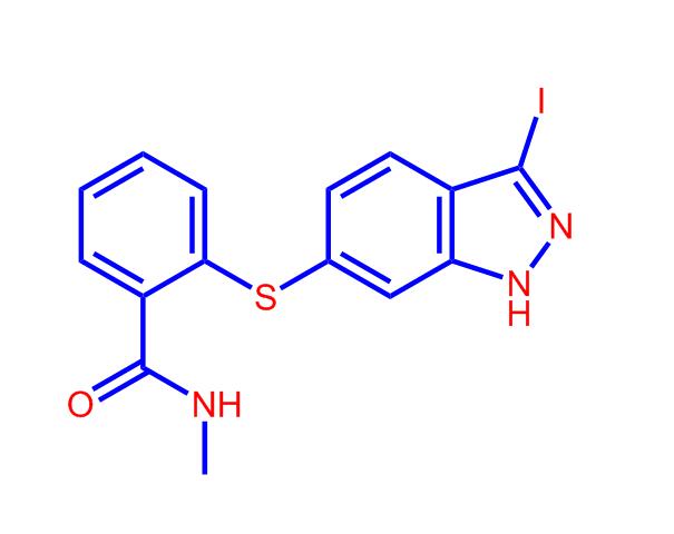 2-(3-碘-1H-吲唑-6-基硫代)-N-甲基苯甲酰胺885126-34-1