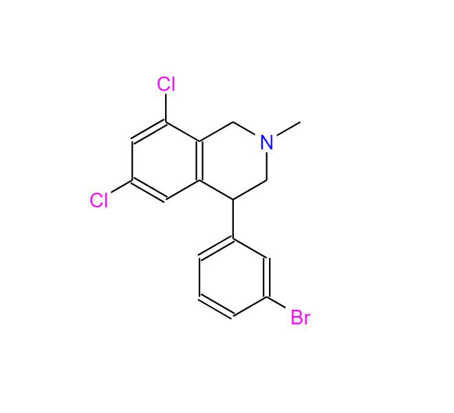 4-(3-溴苯基)-6,8-二氯-2-甲基-1,2,3,4-四氢异喹啉