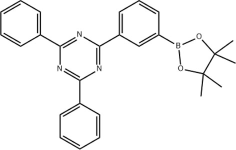 2,4-二苯基-6-(3-(硼酸频哪醇酯-2-基)苯基)-1,3,5-三嗪，1269508-31-7。OLEd中间体