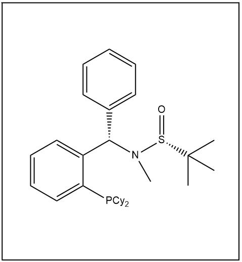 S(R)]-N-[(S)-[2-(二环己基膦)苯基]苯甲基]-N-甲基-2-叔丁基亚磺酰胺 2241598-32-1