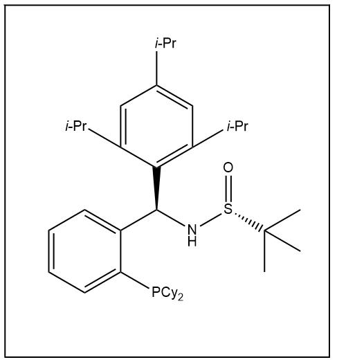 S(R)]-N-[(R)-[2,4,6-(三异丙基苯基)甲基]-4-甲氧基苯基][2-(二环己基膦)苯基]甲基]-2-叔丁基亚磺酰胺