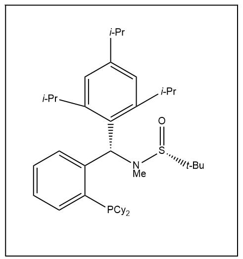 S(R)]-N-[(S)-[2-(二环己基膦)苯基](2,4,6-三异丙基苯基)甲基]-N-甲基-2-叔丁基亚磺酰胺