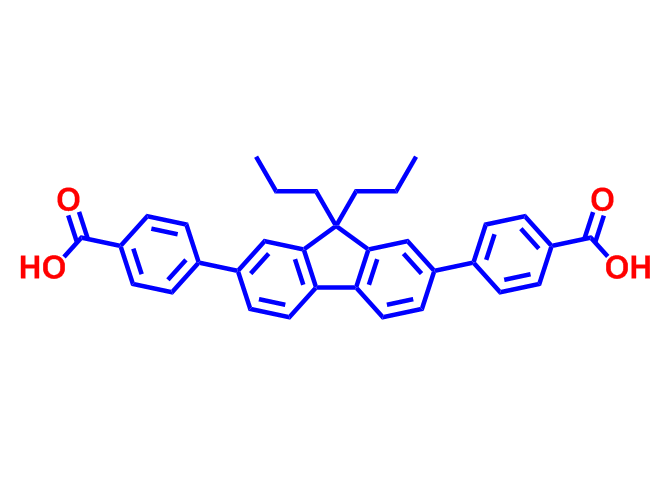 2,7-二(4-羧基苯基)-9,9-二丁基芴