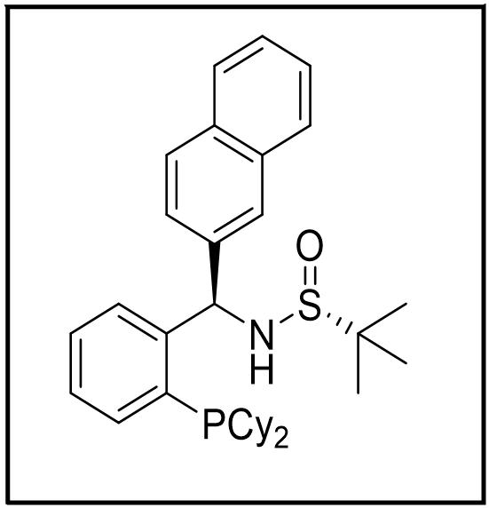 S(R)]-N-[(R)-[2-(二环己基膦)苯基]-2-萘基甲基]-2-叔丁基亚磺酰胺 2565792-53-0