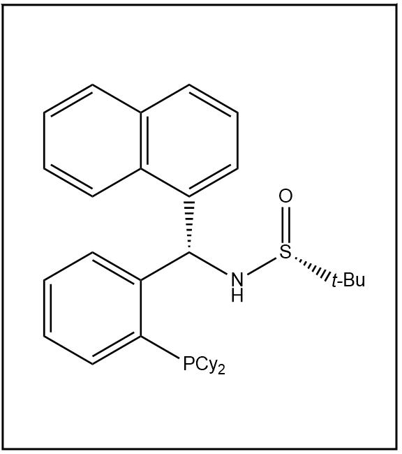 S(R)]-N-[(S)-2-(二环己基膦)苯基]-1-萘基甲基]-2-叔丁基亚磺酰胺 2241598-30-9