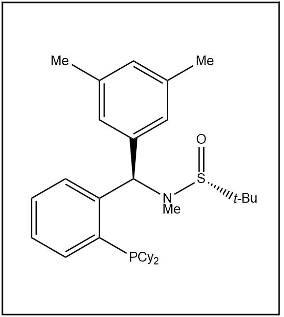 S(R)]-N-[(R)-(3,5-二甲基苯基)[2-(二环己基膦)苯基]甲基]-N-甲基-2-叔丁基亚磺酰胺