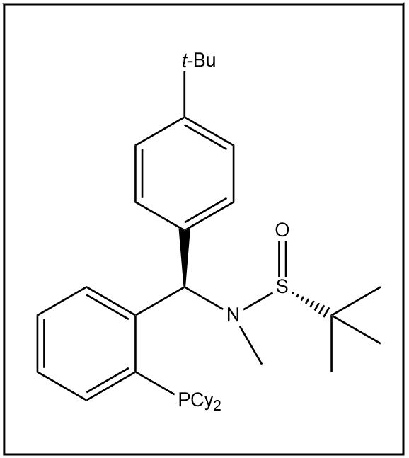 S(R)]-N-[(R)-[2-(二环己基膦)苯基](4-叔丁基苯基)甲基]-N-甲基-2-叔丁基亚磺酰胺 