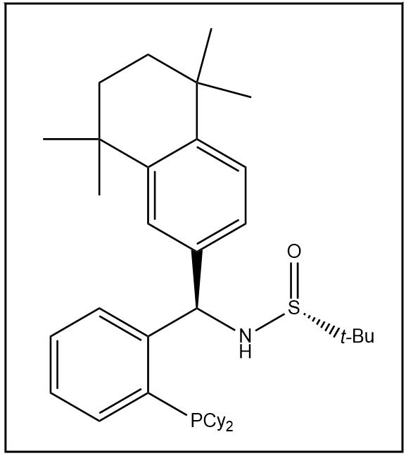 S(R)]-N-[(R)-[2-(二环己基膦)苯基](5,6,7,8-四氢-5,5,8,8-四甲基-2-萘基)甲基]-2-叔丁基亚磺酰胺