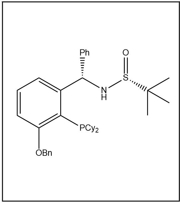 S(R)]-N-[(S)-[(3-苄氧基-2-(二环己基膦)苯基)苯甲基]-2-叔丁基亚磺酰胺 2565792-64-3