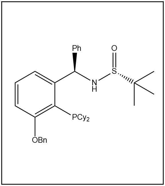 S(R)]-N-[(R)-[(3-苄氧基-2-(二环己基膦)苯基)苯甲基]-2-叔丁基亚磺酰胺 2565792-41-6