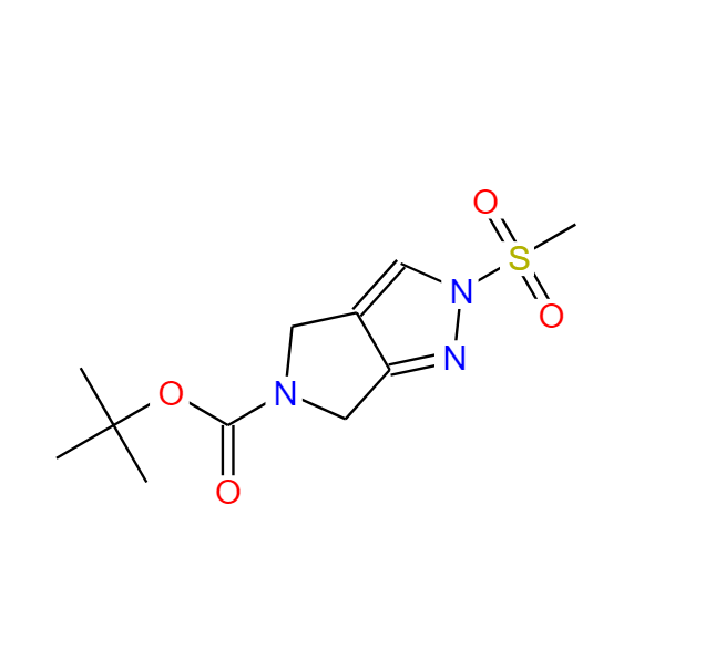 2-(甲基磺酰基)-2,6-二氢吡咯并[3,4-C]吡唑-5(4H)-羧酸叔丁酯