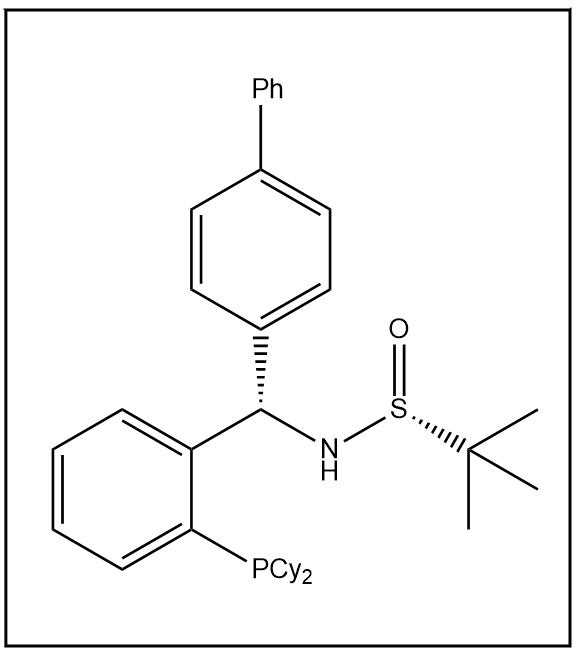 S(R)]-N-[(S)-1-[2-(二环己基膦)苯基]-(1,1'-联苯)甲基]-2-叔丁基亚磺酰胺 2622154-80-5