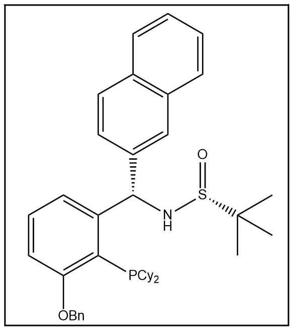 S(R)]-N-[(S)-[3-苄氧基-2-(二环己基膦)苯基]-(2-萘基)甲基]-2-叔丁基亚磺酰胺