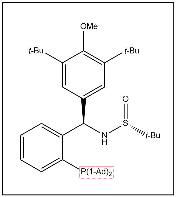 S(R)]-N-[(R)-[3,5-二叔丁基-4-甲氧基苯基][2-(二金刚烷基膦)苯基]甲基]-2-叔丁基亚磺酰胺