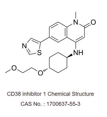 CD38 inhibitor 1  是一种有效的 CD38 抑制剂