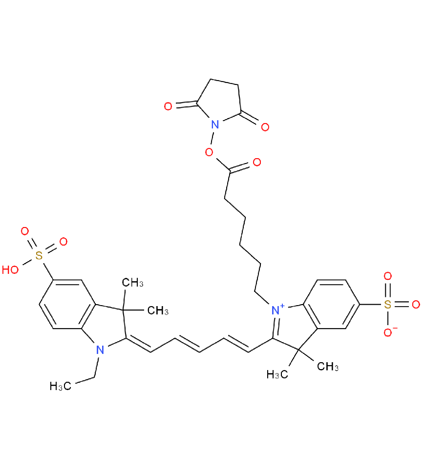 磺酸基-Cy5-N-羟基琥珀酰亚胺酯