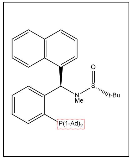 S(R)]-N-[(R)-[2-(二金刚烷基膦)苯基]-1-萘基甲基]-N-甲基-2-叔丁基亚磺酰胺