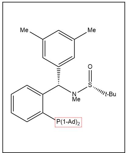 S(R)]-N-[(S)-(3,5-二甲基苯基)[2-(二金刚烷基膦)苯基]甲基]-N-甲基-2-叔丁基亚磺酰胺