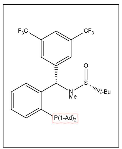 S(R)]-N-[(S)-(3,5-二(三氟甲基)苯基)[2-(二金刚烷基膦)苯基]甲基]-N-甲基-2-叔丁基亚磺酰胺