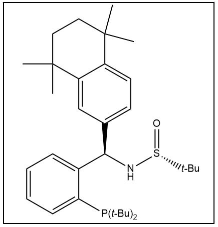 S(R)]-N-[(R)-[2-(二叔丁基膦)苯基](5,6,7,8-四氢-5,5,8,8-四甲基-2-萘基)甲基]-2-叔丁基亚磺酰胺