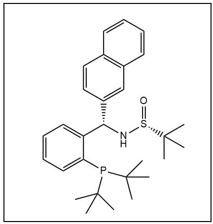 S(R)]-N-[(S)-[2-(二叔丁基膦)苯基](2-萘基)甲基]-2-叔丁基亚磺酰胺 2565792-62-1