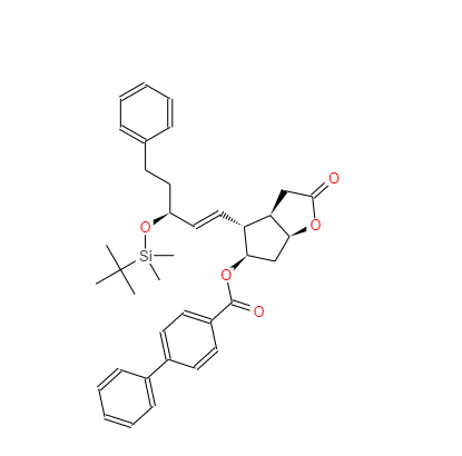 	[1,1'联苯]-4-羧酸,(3AR,4R,5R,6AS)-4-[(1E,3S)-3-[[(1,1-二甲基乙基)二甲基硅烷基]氧基]-5-苯基-1-戊烯-1-基]六氢-2-氧代-2H-(...)