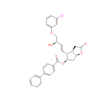 [1,1'-联苯]-4-羧酸,4-[4-(3-氯苯氧基)-3-羟基-1-丁烯基]六氢-2-氧代-2H-环戊并[B]呋喃-5-基酯,[3AR-[3A,4(1E,3R*),5,6A]]-(...)