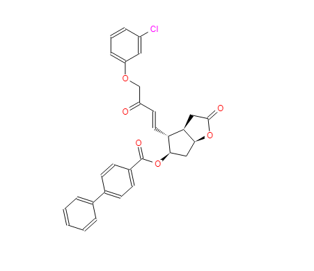 [3AR-[3AA,4A(E),5B,6AA]]-4-[4-(3-氯苯氧基)-3-氧代-1-丁烯基]六氢-2-氧代-2H-环戊并[B]呋喃-5-基 [1,1'-联苯]-4-甲酸酯