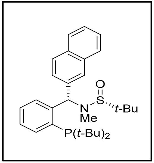 S(R)]-N-[(S)-[2-(二叔丁基膦)苯基]-2-萘基甲基]-N-甲基-2-叔丁基亚磺酰胺