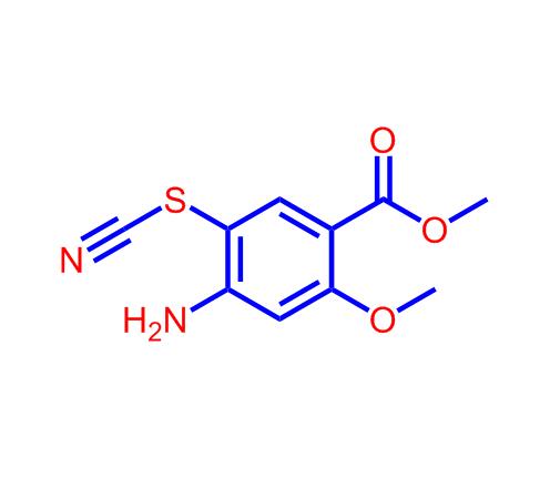 2-甲氧基-4-氨基-5-硫氰基苯甲酸甲酯59168-56-8