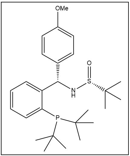 S(R)]-N-[(S)-(4-甲氧基苯基)[2-(二叔丁基膦)苯基]甲基]-2-叔丁基亚磺酰胺