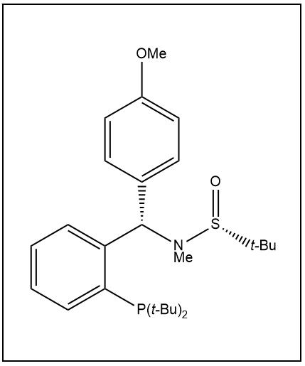 S(R)]-N-[(S)-(4-甲氧基苯基)[2-(二叔丁基膦)苯基]甲基]-N-甲基-2-叔丁基亚磺酰胺