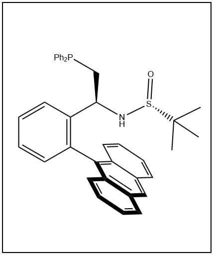 S(R)]-N-[(1S)-1-[2-(9-蒽基)苯基]-2-(二苯基膦)乙基]-2-叔丁基亚磺酰胺 1936438-22-0