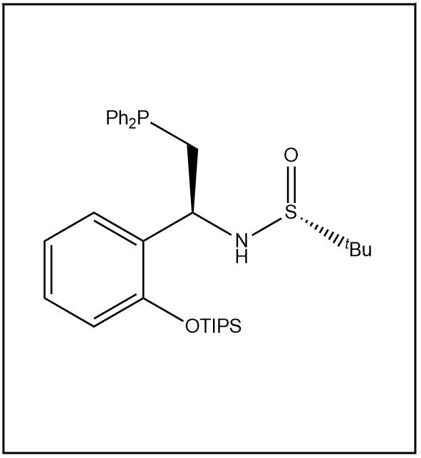 S(R)]-N-[(1R)-1-[2-((三异丙基硅氧)苯基)]-2-(二苯基膦)乙基]-2-叔丁基亚磺酰胺