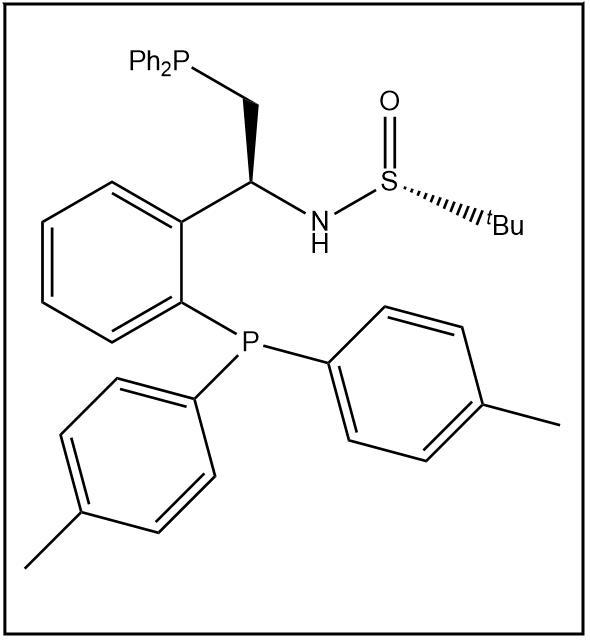 S(R)]-N-[(1S)-2-(二苯基膦)-1-[2-(4-甲基苯基膦)苯基]乙基]-2-叔丁基亚磺酰胺