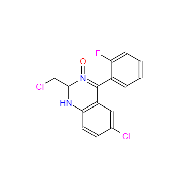 6-氯-2-(氯甲基)-4-(2-氟苯基)-1，2-二氢喹唑啉3-氧化物