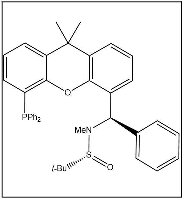 S(R)]-N-[(R)-[5-(二苯基膦)-9,9-二甲基-9H-4-氧杂蒽]苯甲基]-N-甲基-2-叔丁基亚磺酰胺 2757083-09-1